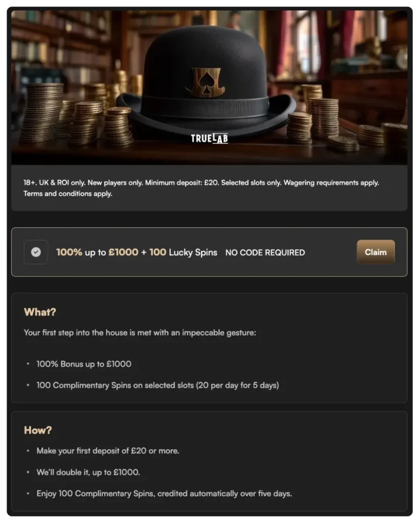 harry casino bonus codes